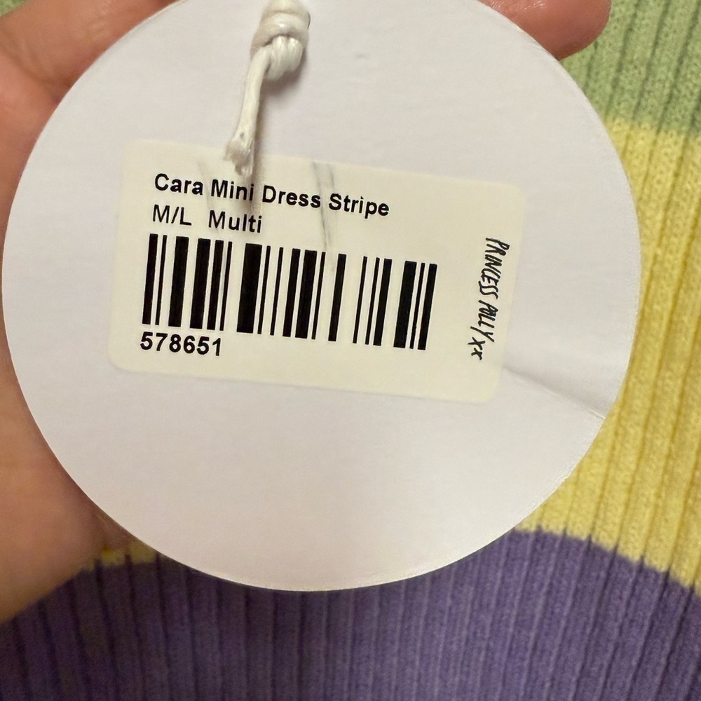 Princess Polly Cara Striped Sweater Mini Dress M/L - Picture 8 of 11
